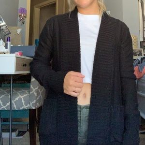 Black Knit Cardigan